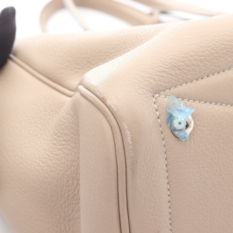 HERMES Victoria 35 手提包 K Taurillon Clemence Gristourterelle 二手 SHW-7