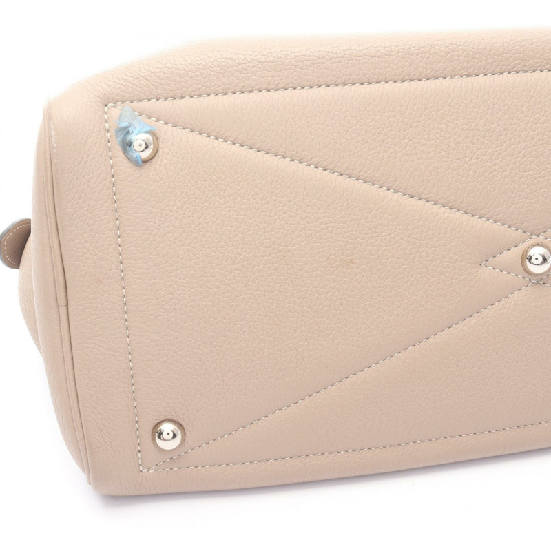 HERMES Victoria 35 手提包 K Taurillon Clemence Gristourterelle 二手 SHW-8