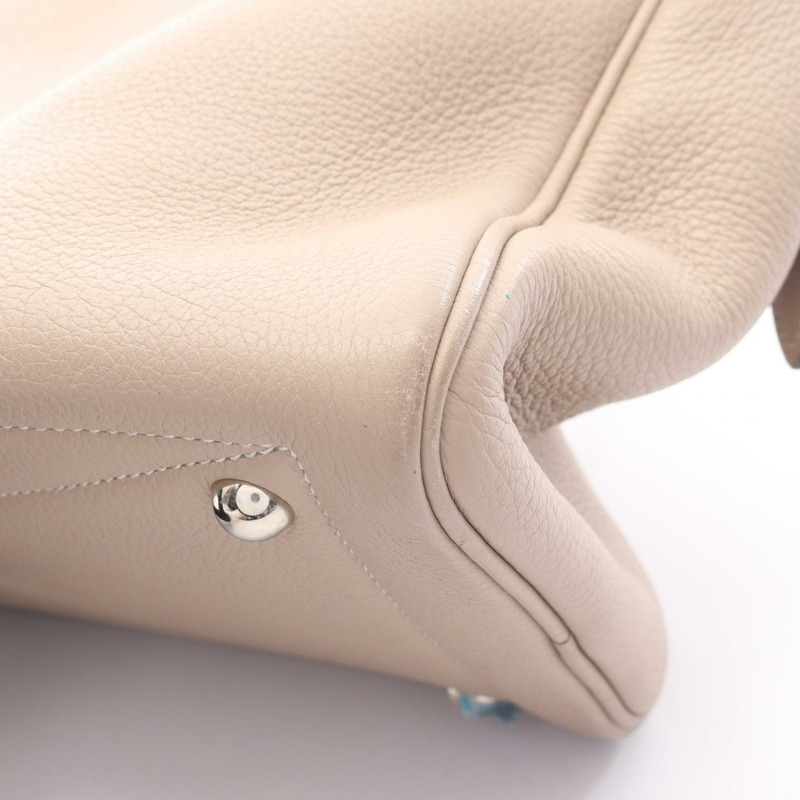 HERMES Victoria 35 手提包 K Taurillon Clemence Gristourterelle 二手 SHW-9
