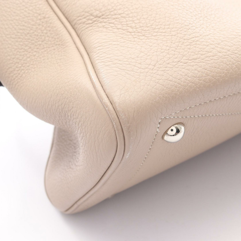 HERMES Victoria 35 手提包 K Taurillon Clemence Gristourterelle 二手 SHW-10