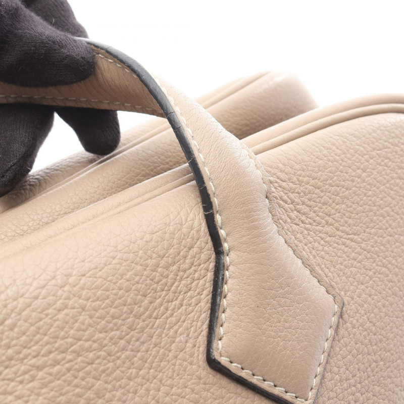 HERMES Victoria 35 手提包 K Taurillon Clemence Gristourterelle 二手 SHW-11
