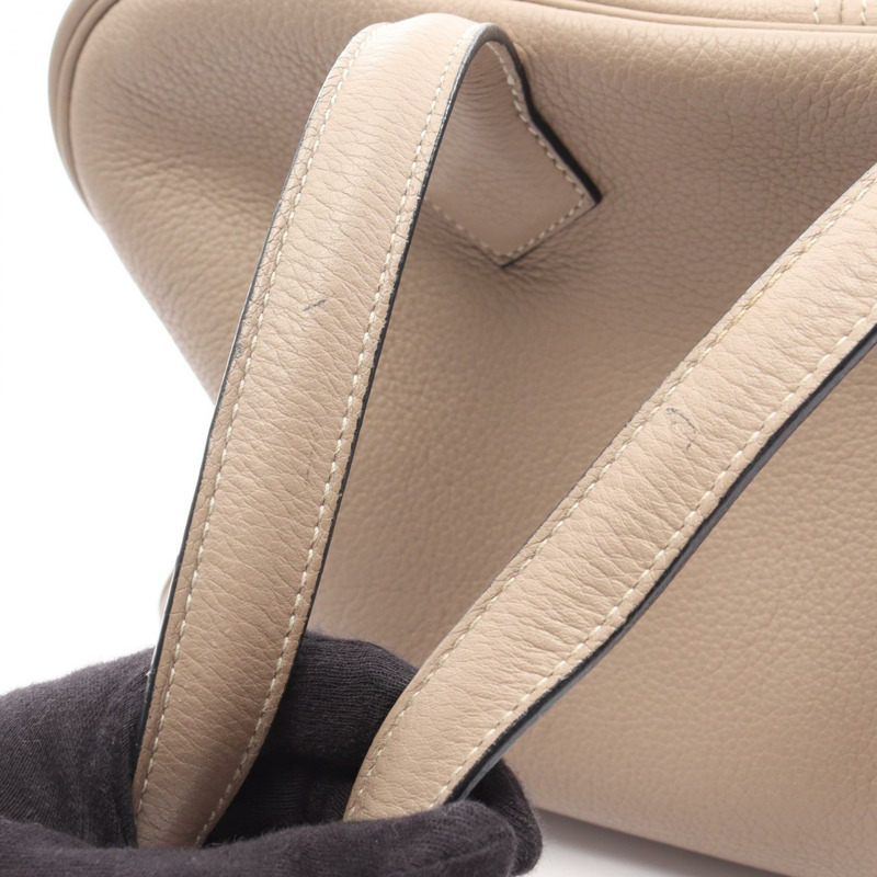 HERMES Victoria 35 手提包 K Taurillon Clemence Gristourterelle 二手 SHW-14