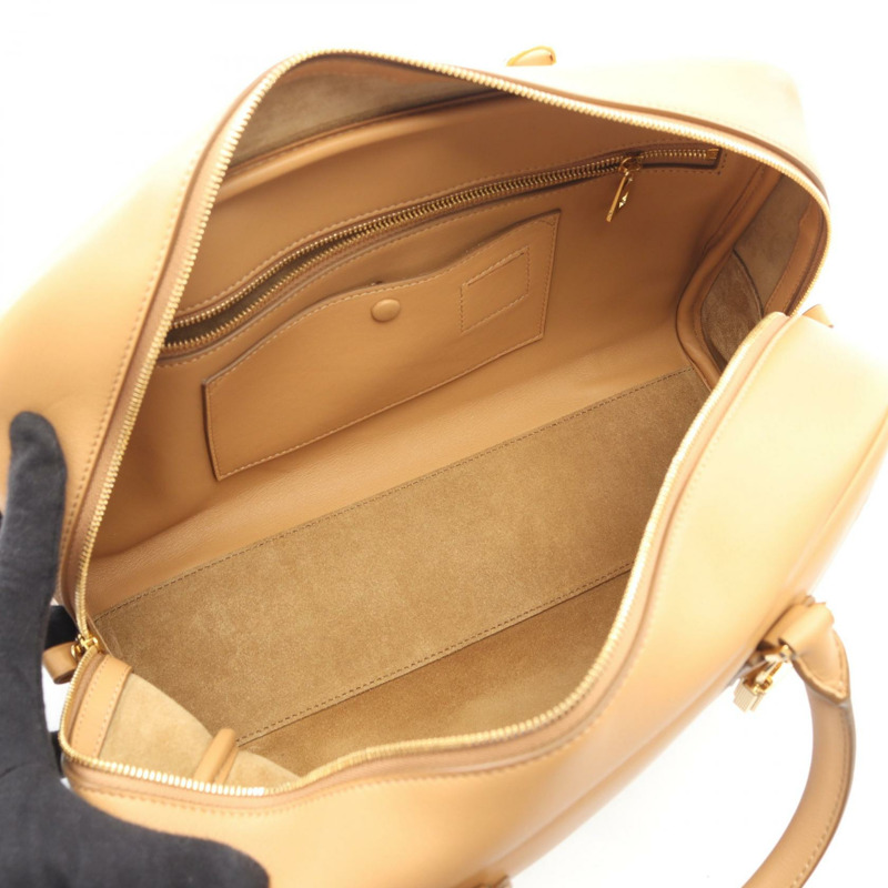 LOEWE Amazona 28 斜背包 A039N08X01 皮革 米色 駝色 二手 女士-2