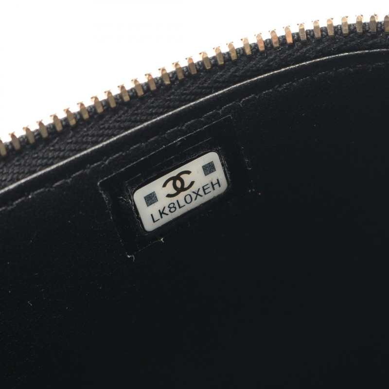 香奈兒 (CHANEL) Matelasse 絎縫鏈條斜挎包，羊皮材質，黑色，二手，金色五金-4