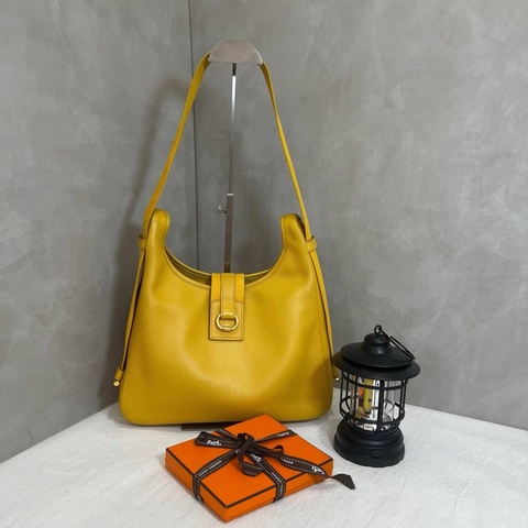 Hermès tsako黃色單肩包