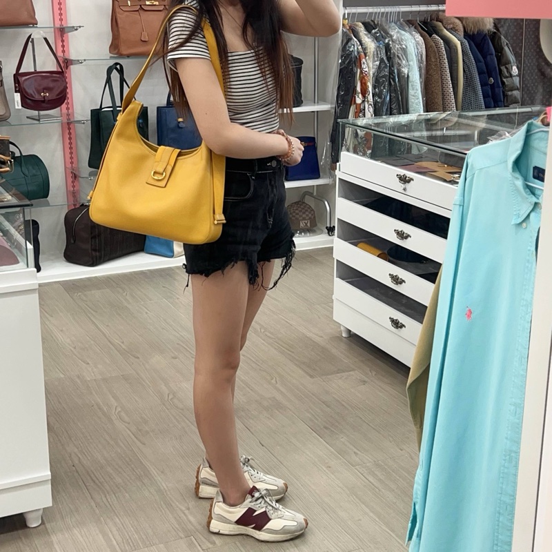 Hermès tsako黃色單肩包-1