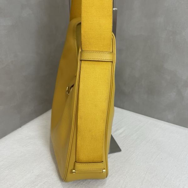 Hermès tsako黃色單肩包-7
