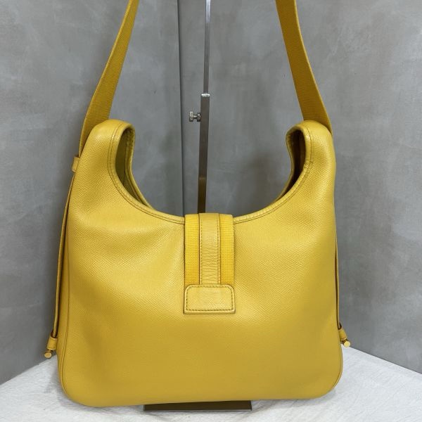 Hermès tsako黃色單肩包-8