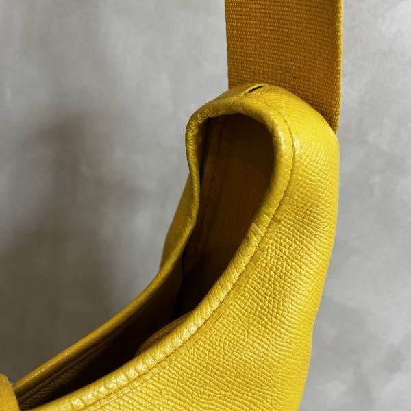 Hermès tsako黃色單肩包-10