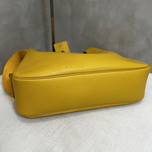 Hermès tsako黃色單肩包-15