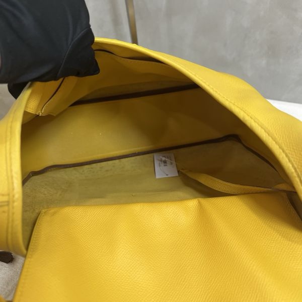 Hermès tsako黃色單肩包-19