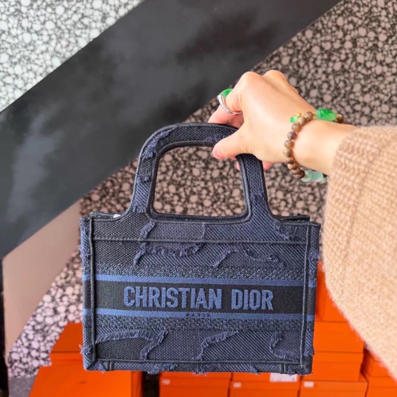 Dior mini tote 迷彩刺繡-0