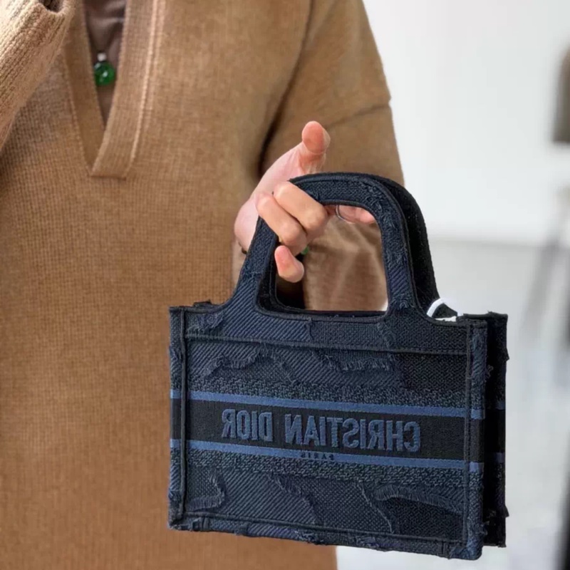Dior mini tote 迷彩刺繡-4
