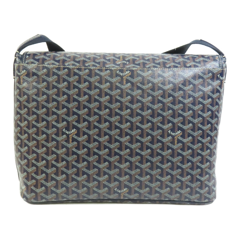 GOYARD 塗層帆布Capetien MM Messenger銀扣肩背袋-1