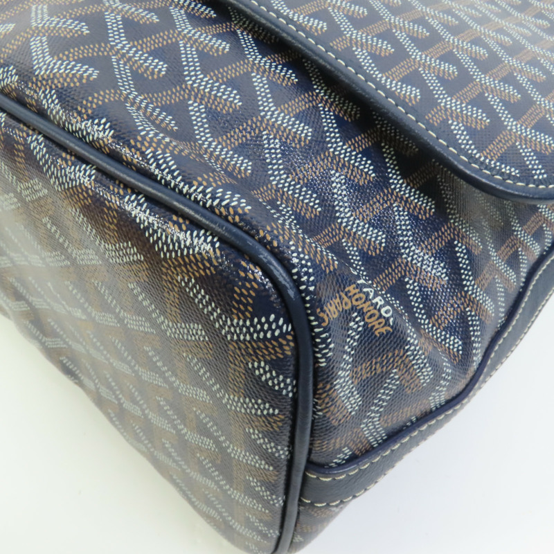 GOYARD 塗層帆布Capetien MM Messenger銀扣肩背袋-11