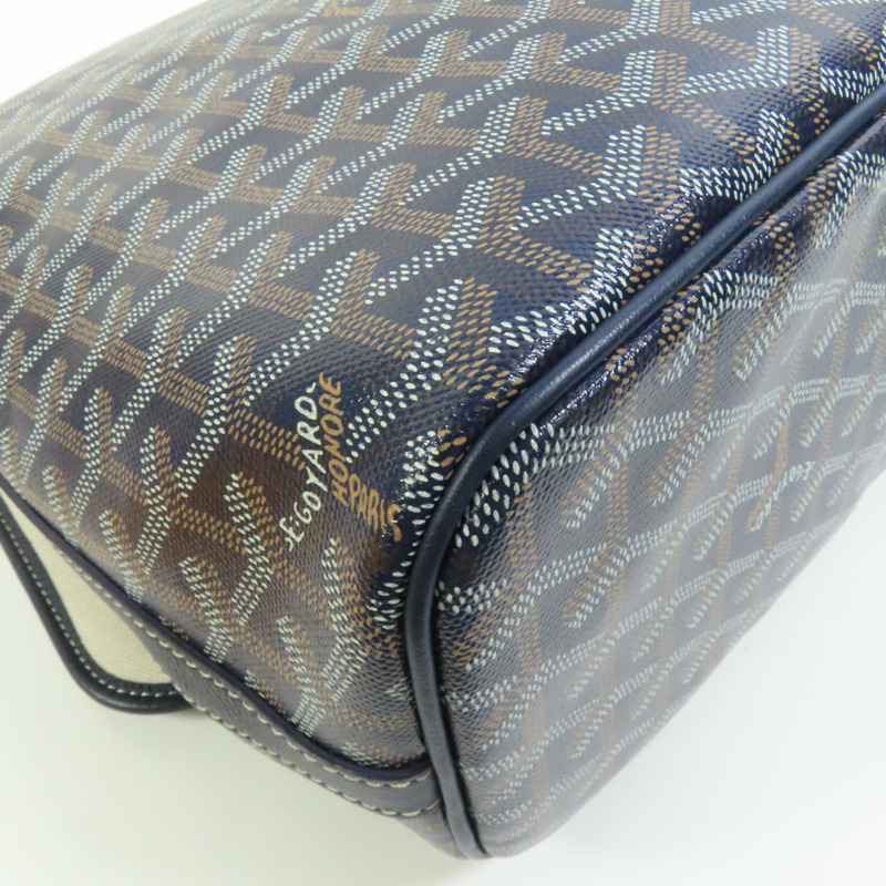 GOYARD 塗層帆布Capetien MM Messenger銀扣肩背袋-12