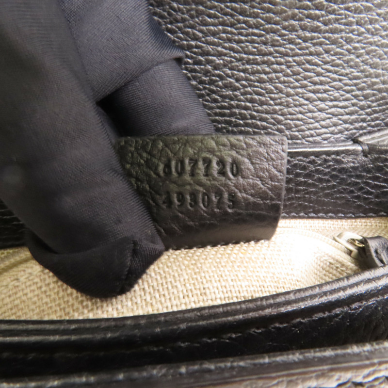 GUCCI 牛皮皮革Interlocking G Chain Mini Bag金扣肩背袋-9