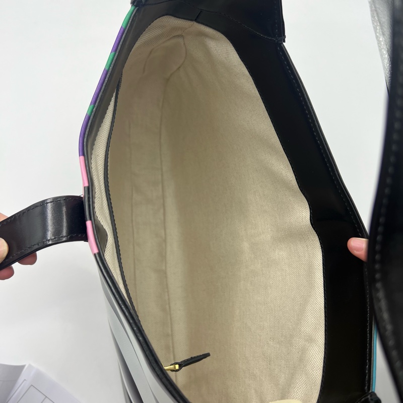 Gucci Jackie1961限定款几何图案老花腋下包 延长肩带 可拎 可腋下 可斜背-7