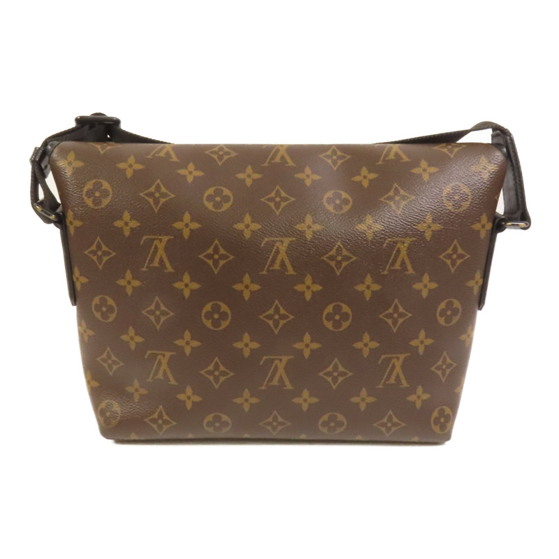 LOUIS VUITTON Monogram Macassar Magnetic Messenger Bag肩背袋棕色-1