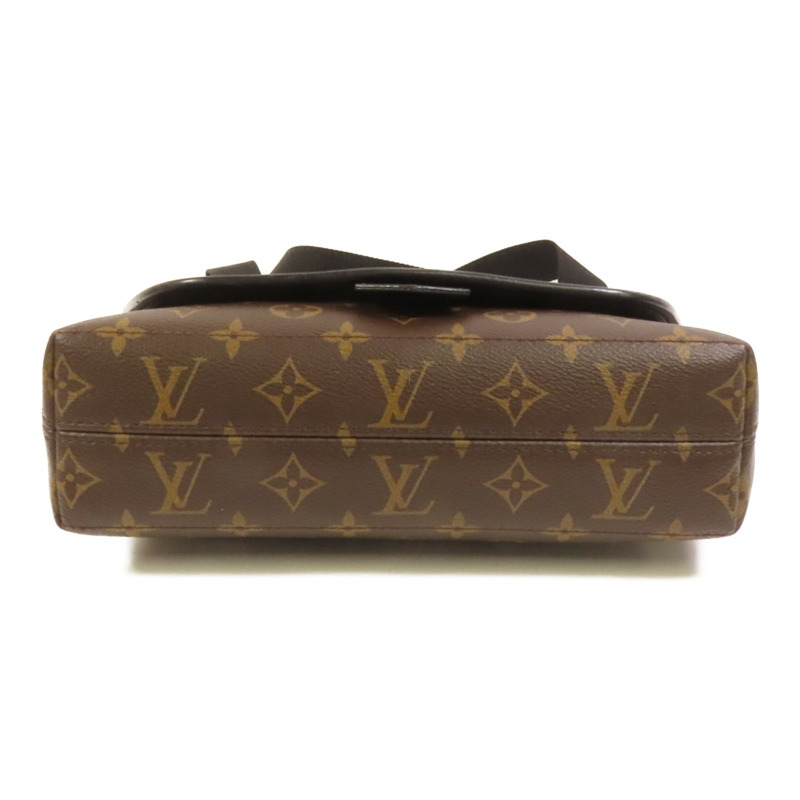 LOUIS VUITTON Monogram Macassar Magnetic Messenger Bag肩背袋棕色-3