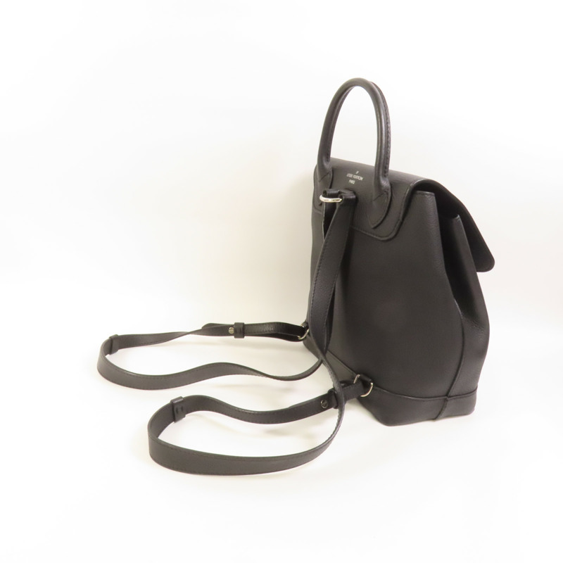 LOUIS VUITTON 牛皮皮革Lock Me Backpack銀扣背包-4