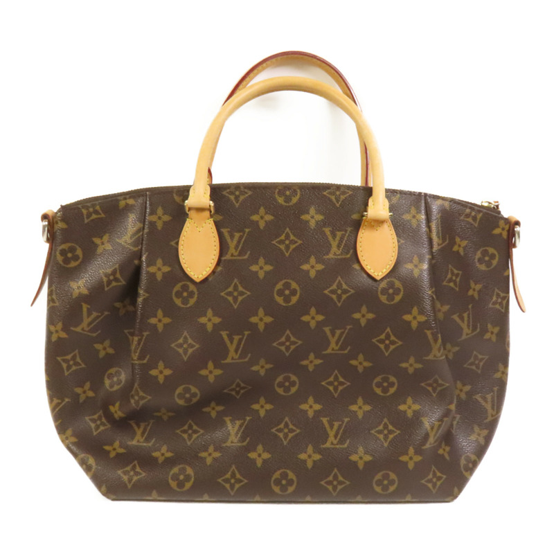 LOUIS VUITTON Monogram Totally PM金扣肩背袋/手挽袋棕色-1