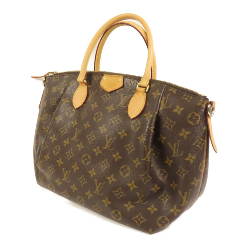 LOUIS VUITTON Monogram Totally PM金扣肩背袋/手挽袋棕色-2