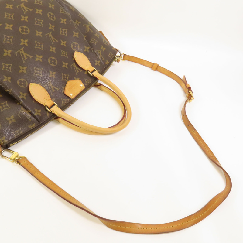 LOUIS VUITTON Monogram Totally PM金扣肩背袋/手挽袋棕色-4
