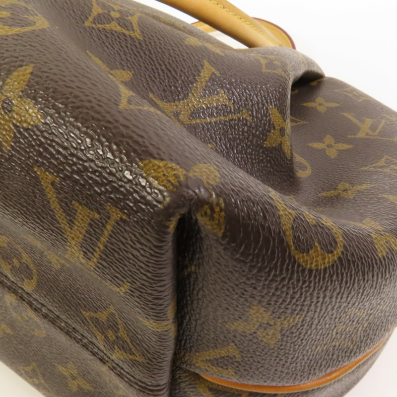 LOUIS VUITTON Monogram Totally PM金扣肩背袋/手挽袋棕色-10