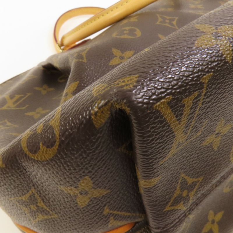 LOUIS VUITTON Monogram Totally PM金扣肩背袋/手挽袋棕色-11