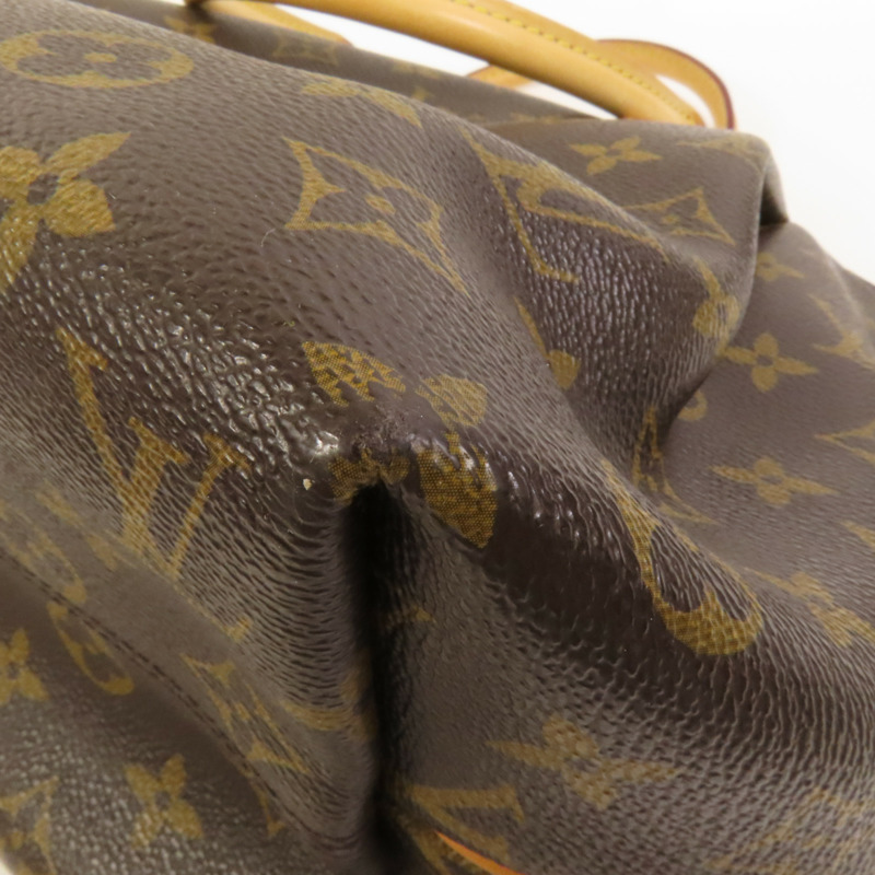LOUIS VUITTON Monogram Totally PM金扣肩背袋/手挽袋棕色-12
