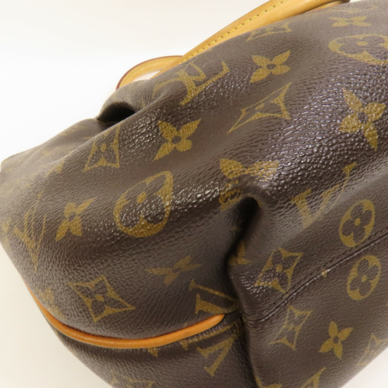 LOUIS VUITTON Monogram Totally PM金扣肩背袋/手挽袋棕色-13