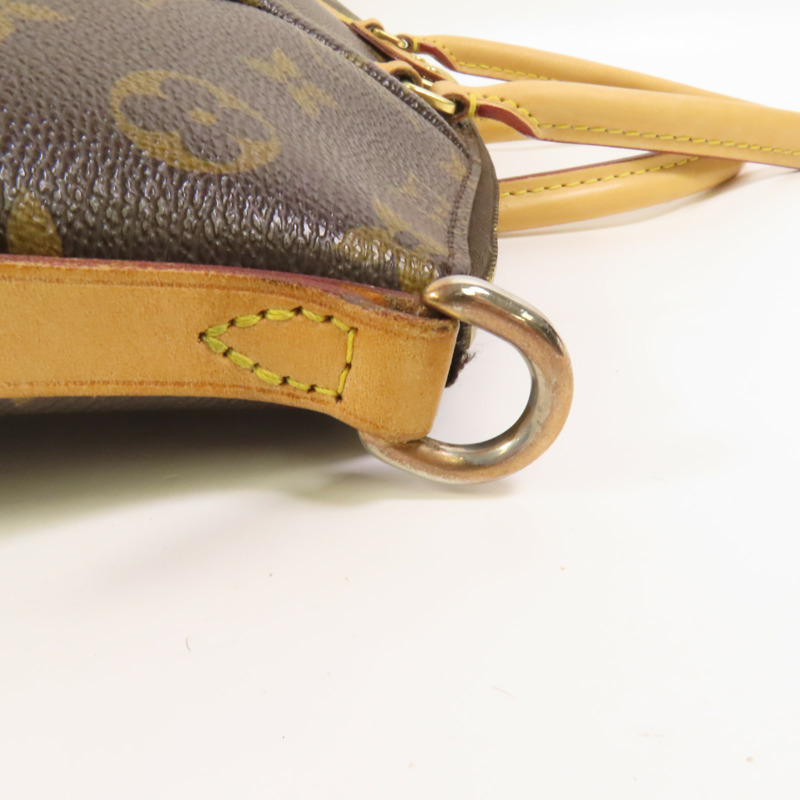 LOUIS VUITTON Monogram Totally PM金扣肩背袋/手挽袋棕色-14