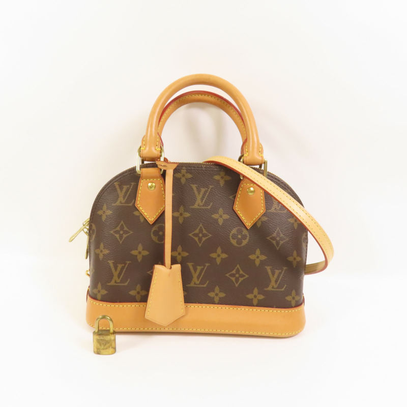 LOUIS VUITTON Monogram Alma BB金扣手挽肩背兩用袋-10