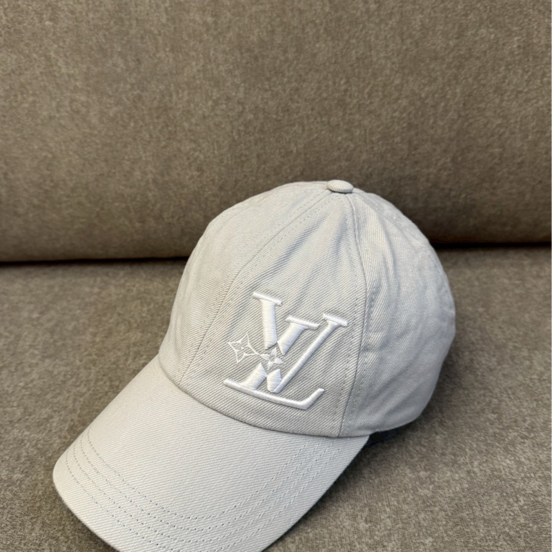 LV灰色刺繡帽-0