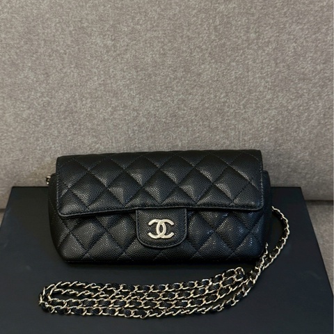 香奈兒黑色荔枝小包