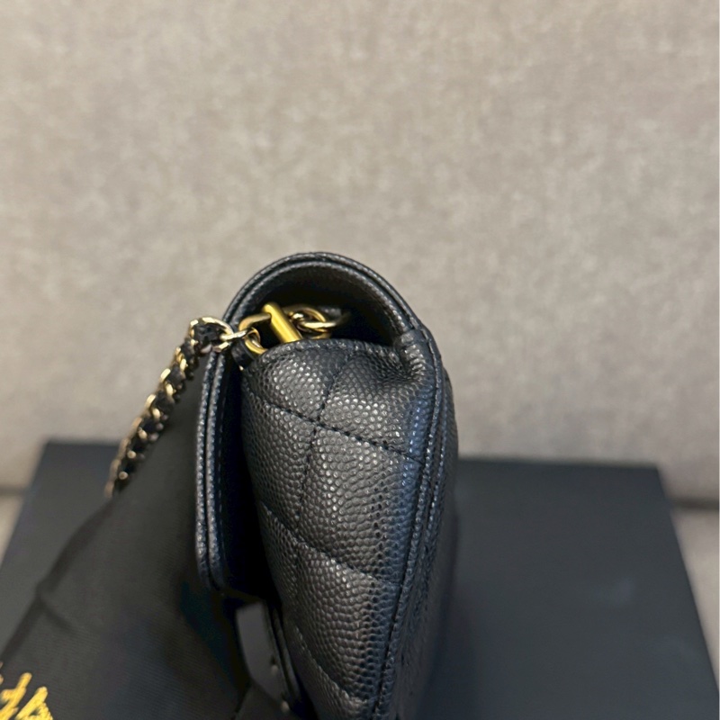 香奈兒黑色荔枝小包-3