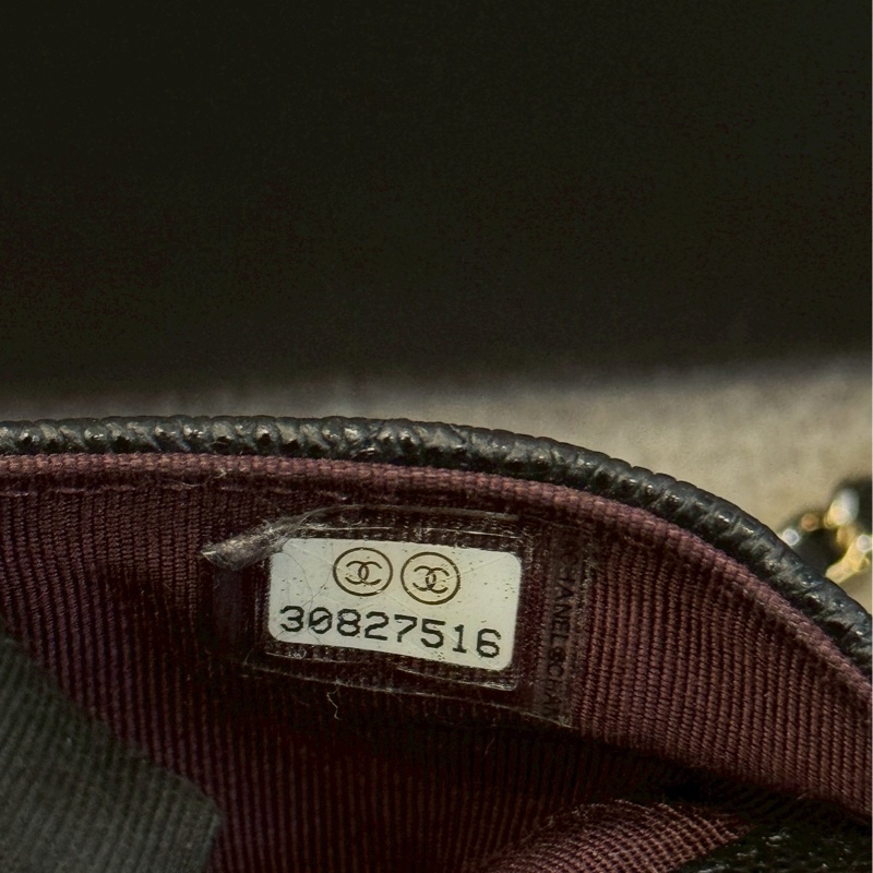 香奈兒黑色荔枝小包-7