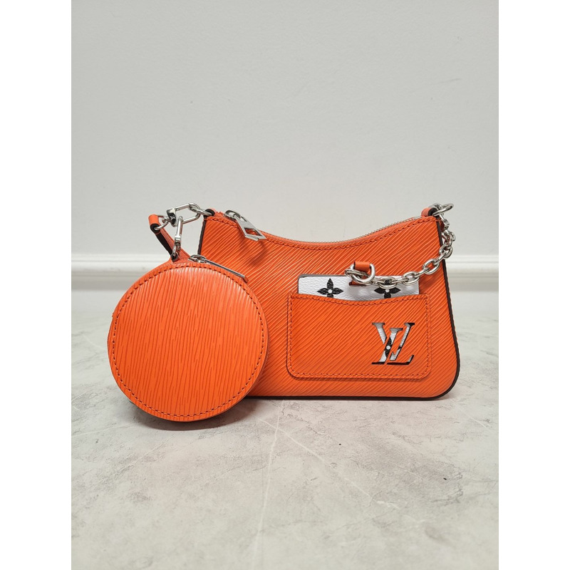 【包稅】LOUIS VUITTON Marellini 橘色 Minnesota 肩斜背包-0