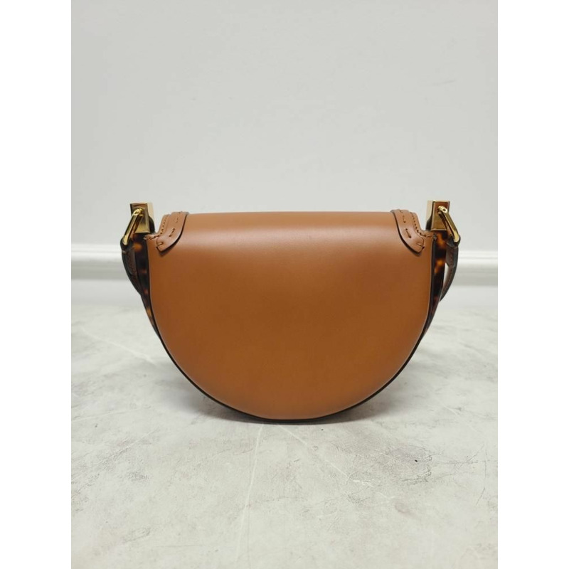 【包稅】FENDI 棕金色月光皮革單肩包-6