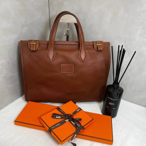 Hermès Kaba 35金棕色公事包