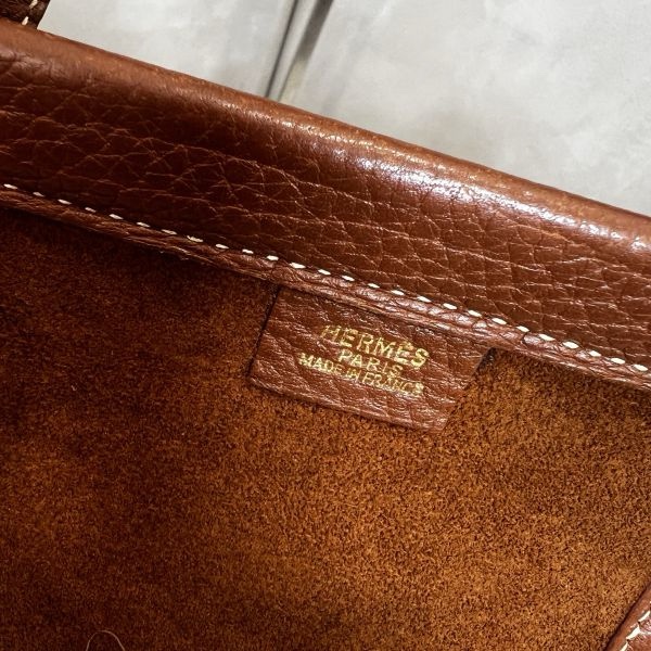 Hermès Kaba 35金棕色公事包-14