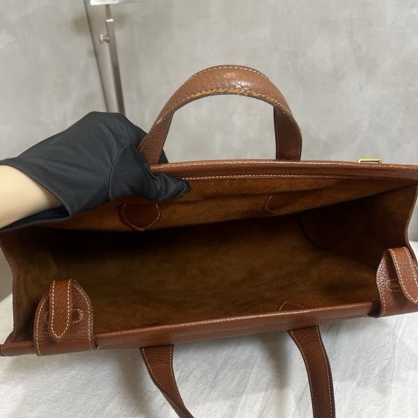 Hermès Kaba 35金棕色公事包-15