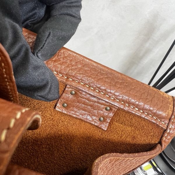 Hermès Kaba 35金棕色公事包-17