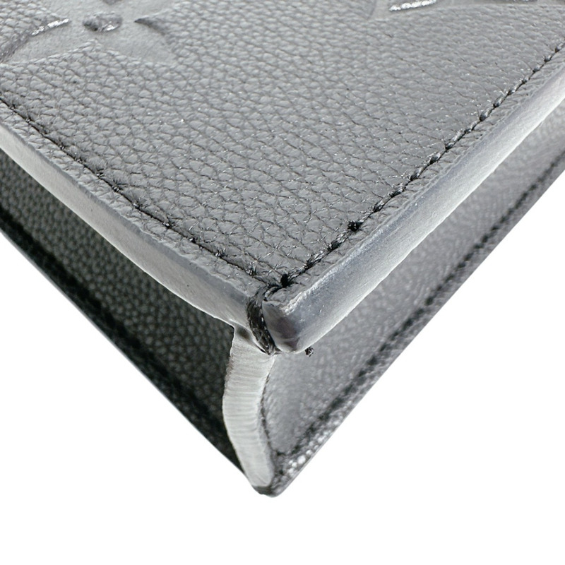 路易威登 Monogram Petite Sac Plat 單肩包，Empreinte，M81417，黑色-6