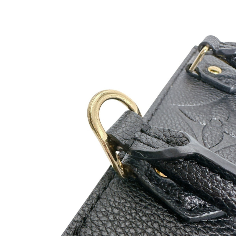 路易威登 Monogram Petite Sac Plat 單肩包，Empreinte，M81417，黑色-10