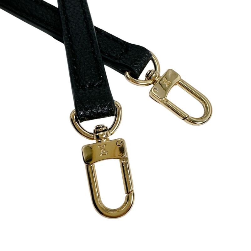 路易威登 Monogram Petite Sac Plat 單肩包，Empreinte，M81417，黑色-12