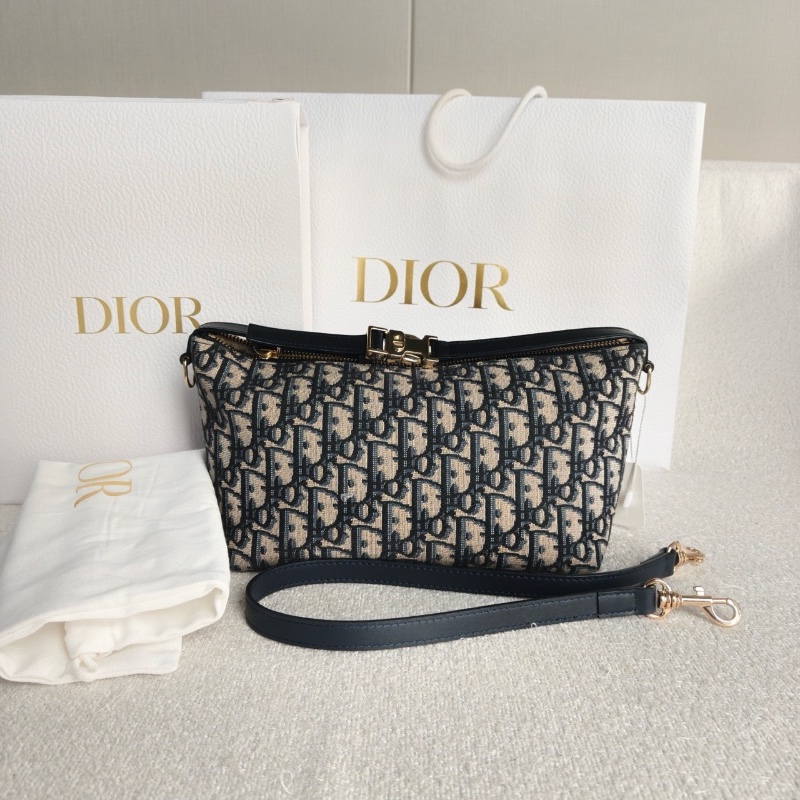 Dior 老花刺繡Travel Nomad飯盒包21*13*9 98新配件盒子塵袋-1