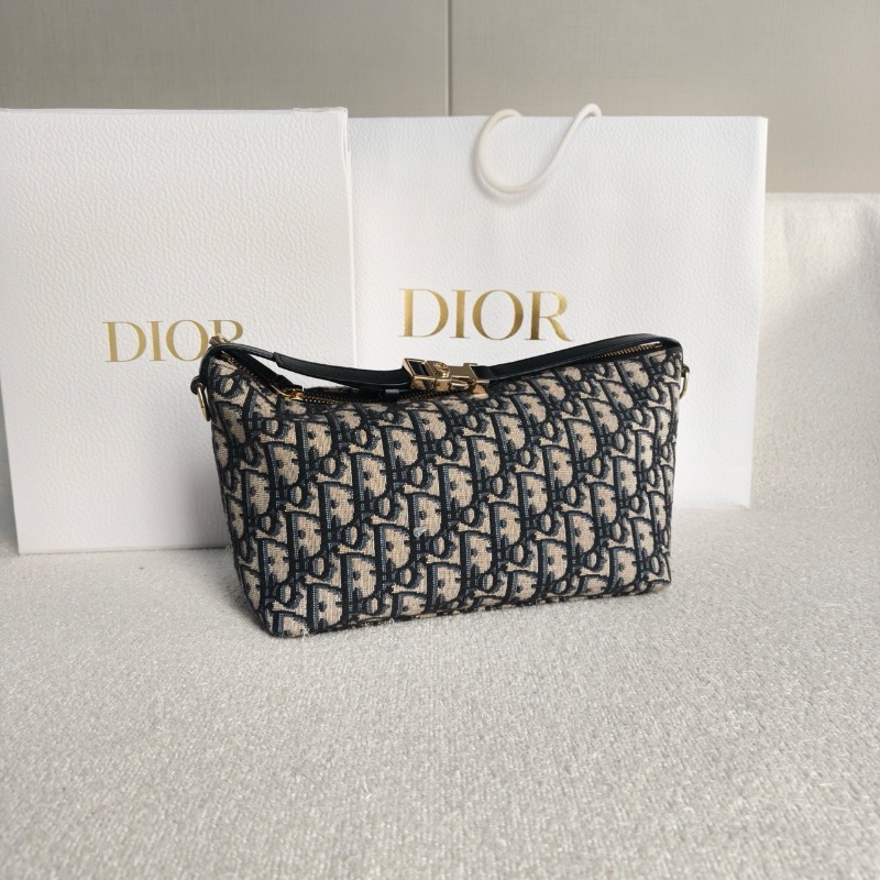 Dior 老花刺繡Travel Nomad飯盒包21*13*9 98新配件盒子塵袋-3