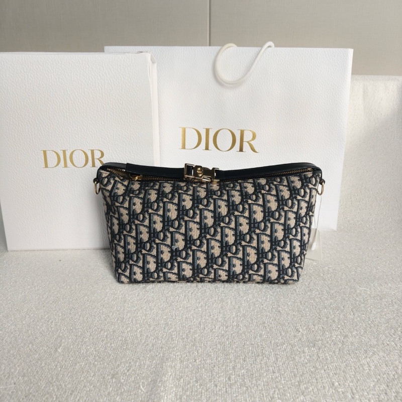 Dior 老花刺繡Travel Nomad飯盒包21*13*9 98新配件盒子塵袋-5